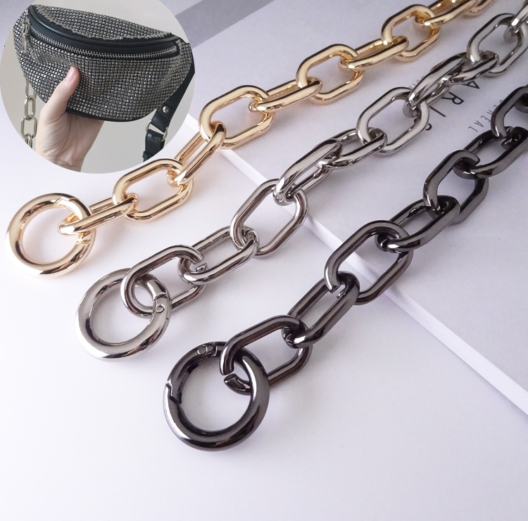 Purse Chain Strap O Shape DIY Metal Chain Cross body Chain Handbag Replacement Strap for Purse Accessories 250901
