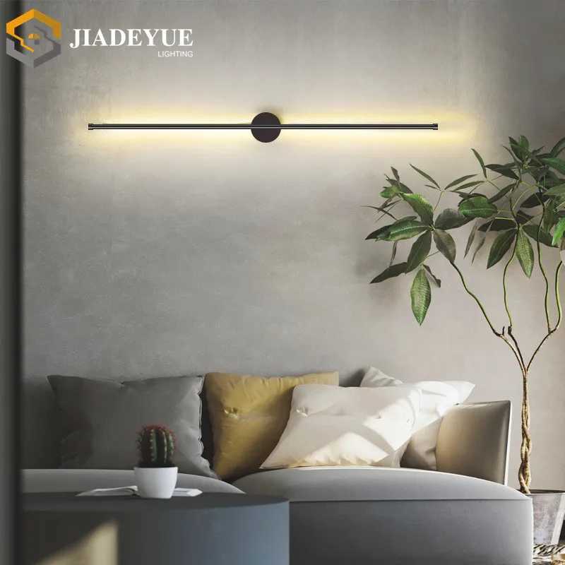 Modern led long wall lamp Nordic minimalist living room sofa TV bedroom bedside lamp indoor wall lamp C251124