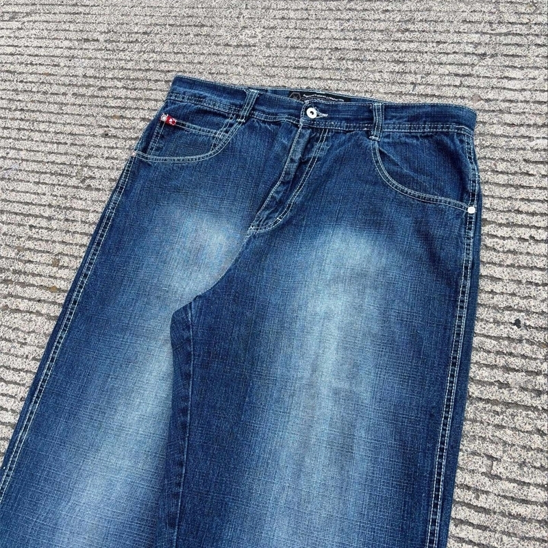 American Trend Retro Hiphop y Pattern Baggy Jeans For Men And Women Y2K Harajuku Gothic Wide Pants Streetwear 250923