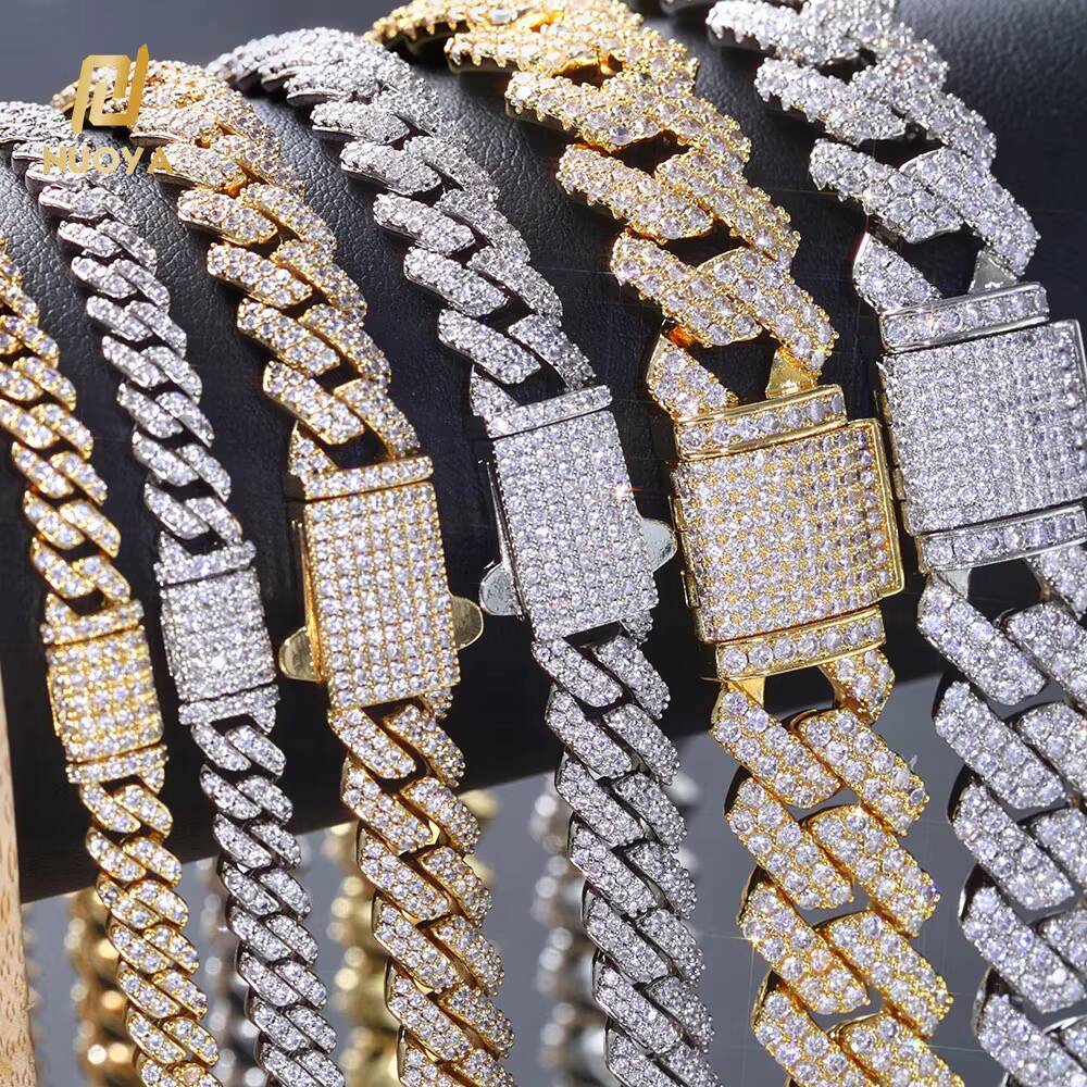 Hip Hop Jewelry 5mm Thin Cuban Link Chain Silver Plated Iced Out Diamond Bracelet Unisex Style Fashion Jewelry