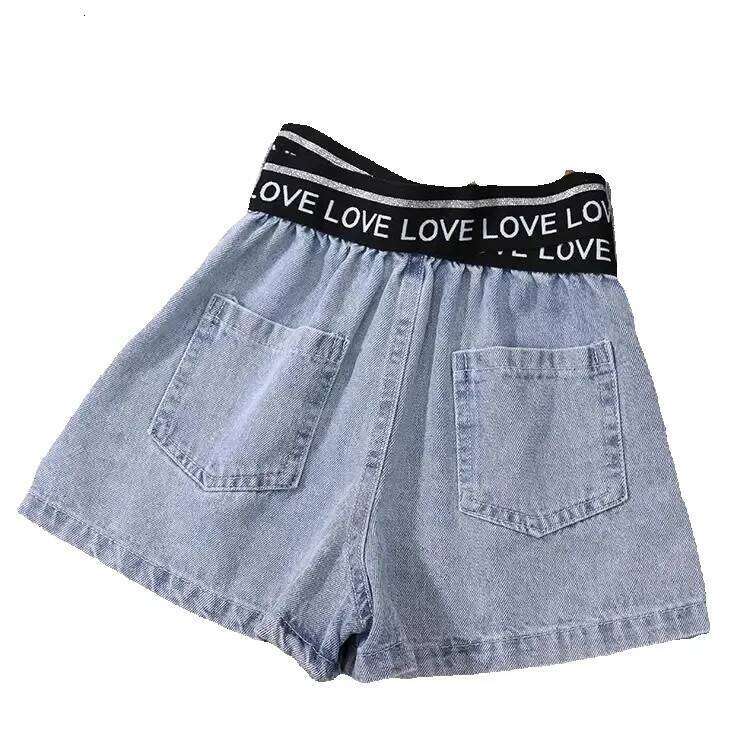 Summer Kids Clothes Set Teen Crop Tops T-shirt Denim shorts 2pcs Girl Outfits Baby Girls Clothing 4 7 10 to 12 year 240715 J250625