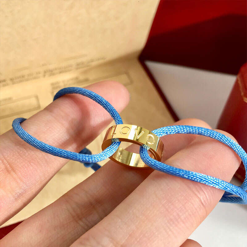 Simple Fashion Lucky Red String for Zodiac Year Full Bead gold Single Ring Couple Style Bracelet