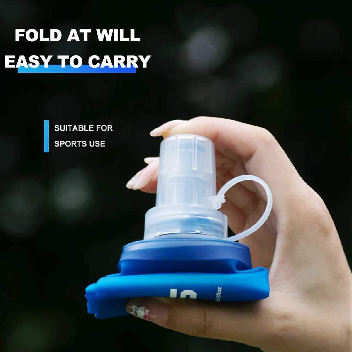 WRELS Camping Soft Water Bottle Drinking Sport Folding Bag Flask Outdoor Running Hydration Pack Waist Bicycle BPA Free J250923