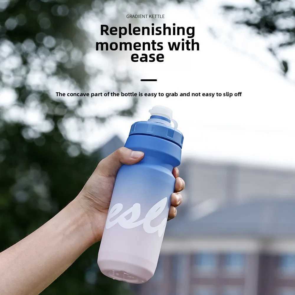 ESLNF Cycling Water Bottle 650ml Ultra light Leakproof Squeezable amping Hiking Sports Bicycle Kettle Bicycle Acces J250923