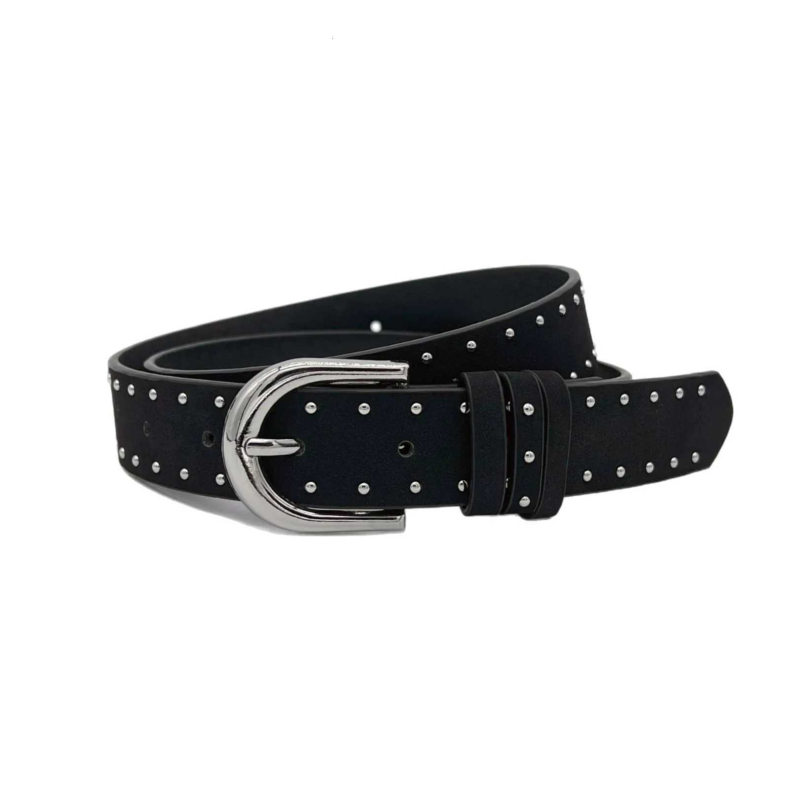 Ladies rivet belt simple needle buckle belt personzed tren retro versatile decorative pants belt W250923