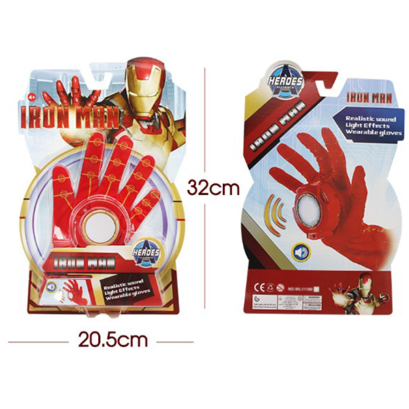 Disney Halloween glowing mask role-playing costume children's muscular Iron Man costume cosplay performance outfit anime dance party clothes boys