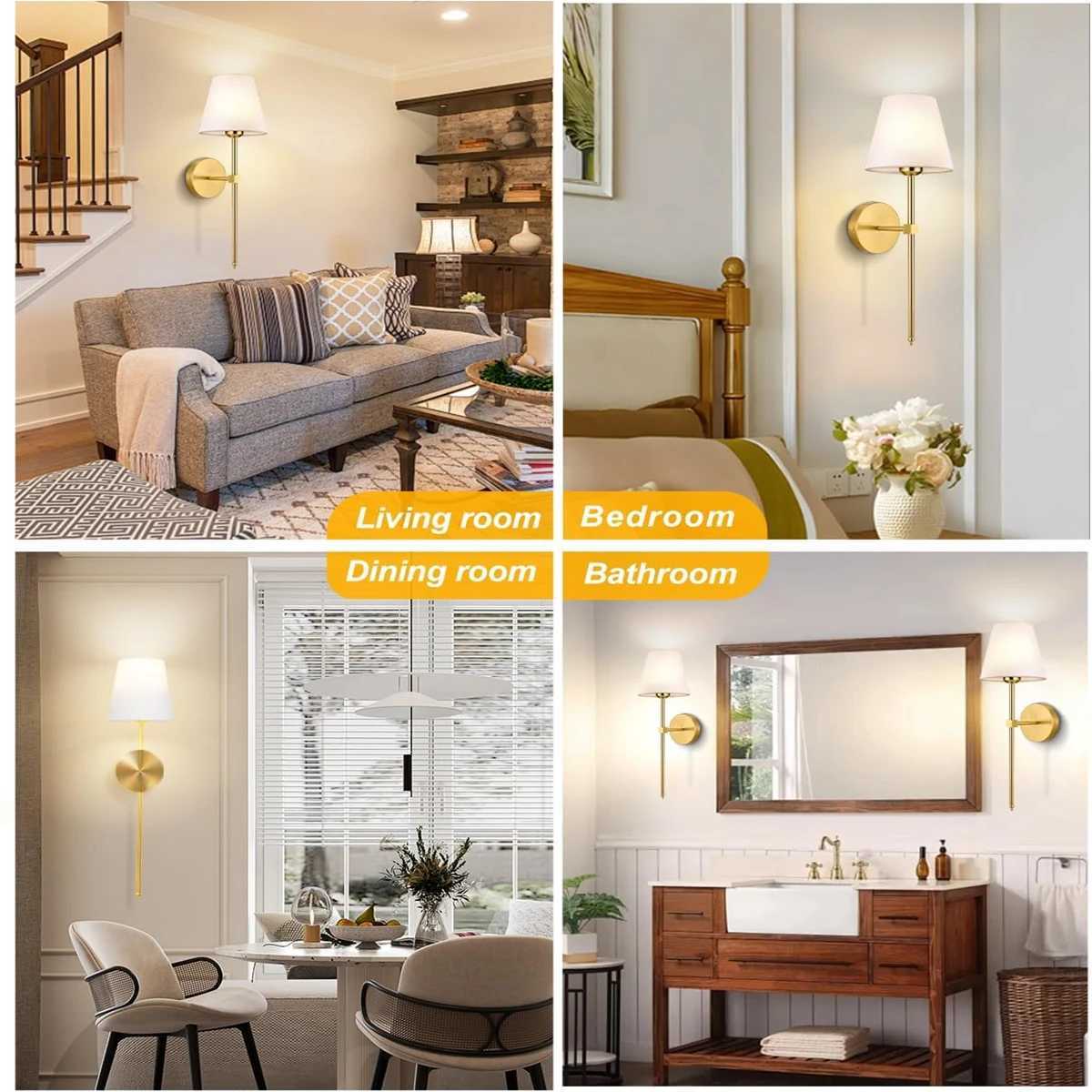 Wireless battery powered wall lamp rechargeable wall lamp dimmable detachable bulb remote control 10 color wireless wall lamp C250923