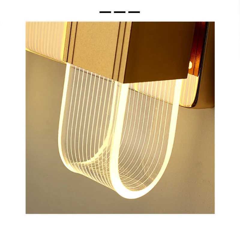 Modern LED Wall Lamp Gold Nordic Style Sconce Lighting Fixture Corridor Dining Living Bathroom Acrylic Indoor Home Decor Light C251124