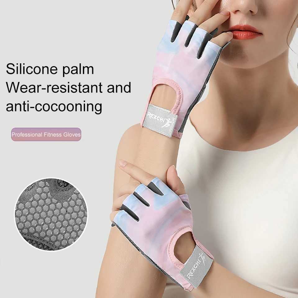 GOBYGO 1Pair HalfFinger Fitness Gloves Cycling Sports Weightlifting Workout Gloves Antislip Dumbbell Training Wrist Guard J250922