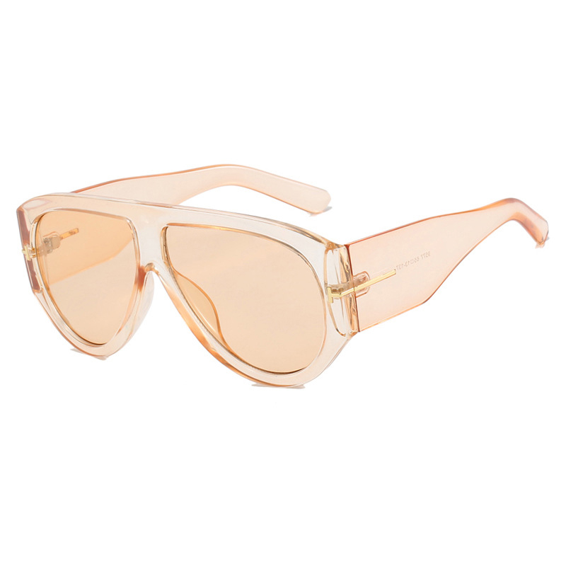 T-shaped large frame sunglasses pilot 2025 new toad fashion cross-border sunglasses personality women's sunglasses