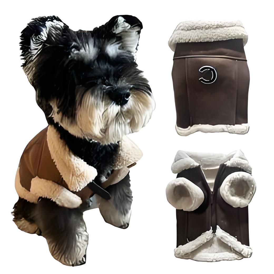 dog jacket Designer Dog Clothes dogs coat With Fleece Lining Soft and Warm Leather et Pet Winter Coat ic Letters Cold Weather Apparel for Small Medium