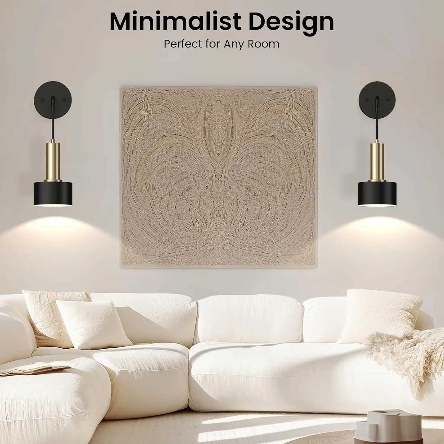 Battery Operated Wall Sconce Set of 2 Dimmable RGB Wall Sconce with Remote Indoor Battery Powered Wall Lamp Light C251124