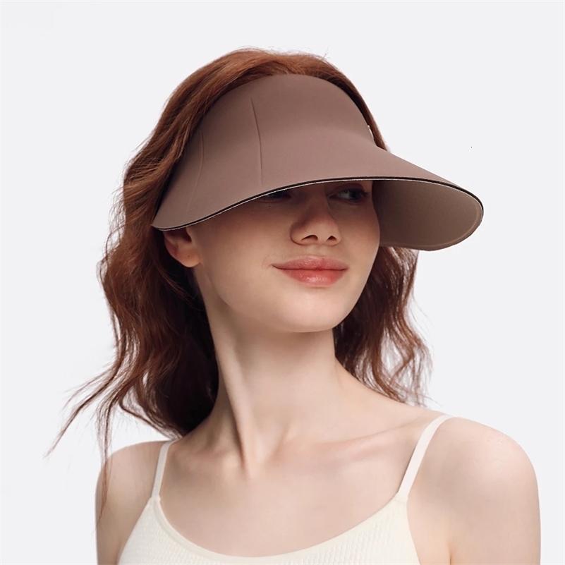 OhSunny UV Protection Cap Sun Visor Fashion Soft Breathable Sunhats Women Men Outdoor Empty Top Baseball Caps 240712