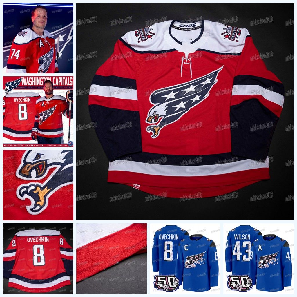 Washingtons Capital 2025-26 Third Hockey Jersey Alex Ovechkin Tom Wilson John Carlson Jakob Chychrun Nicklas Backstrom Strome McMichael Pierre-Luc Dubois CUSTOM