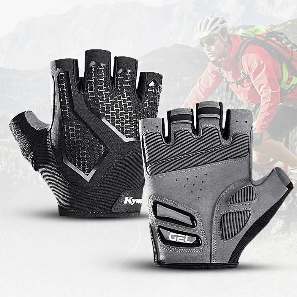 Cycling Gloves Anti Slip Half Finger Gel Pad ShockAbsorbing Road Riding Gloves Summer HalfFinger Men Women Cycling Gloves J250922