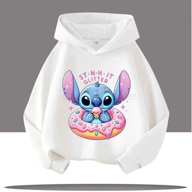 Disney Gender-neutral Childrens Hoody by Stylish Stitch Pattern Ideal for Seasonal Wear H251119
