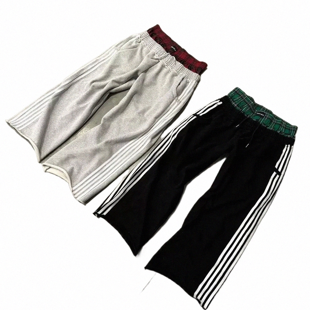 baggy Sweatpants Men Camouflage Joggers with Gothic Stripe Retro Double Layer Design Elastic Waist Casual Pants u8Ws