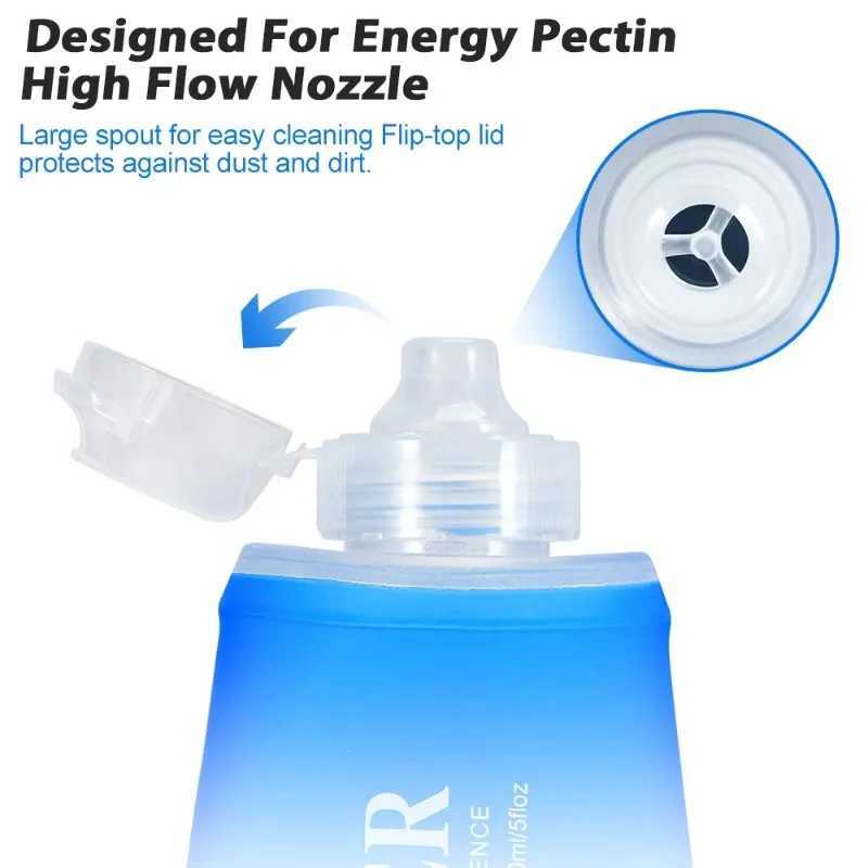 Outdoor Silicone Water Bottle150250500750ml Foldable Portable Water Bottle Suitable for Running Hiking Cycling Mountaineering J250923