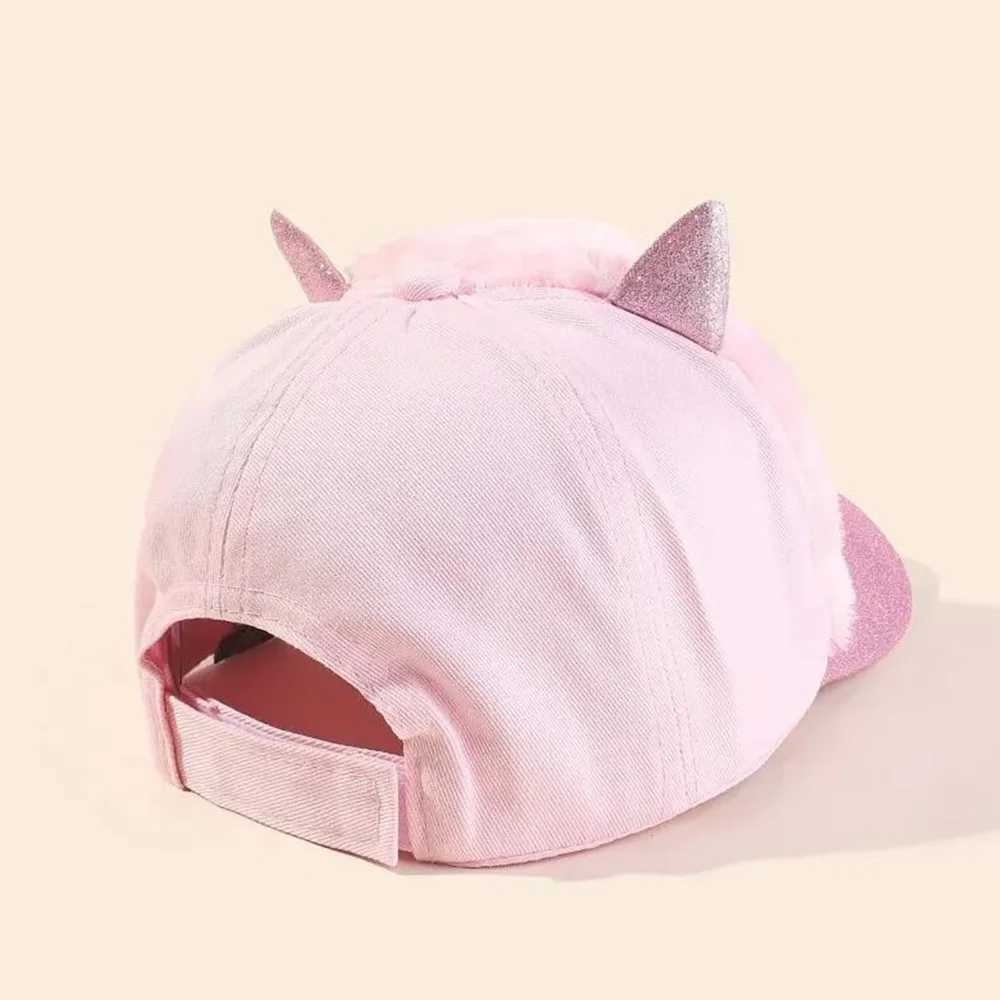 Childrens Baseball Cap Cartoon Animals Outdoor Baby Girls Warm Hats Winter Cat Pattern Cute Baseball Caps For Kids 310 Years Z251029
