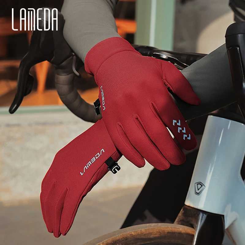 LAMEDA Winter Cycling Gloves for Men Thermal Bike Gloves Touchscreen AntiSlip Full Finger Mountain Road Bicycle Riding Gloves J250922