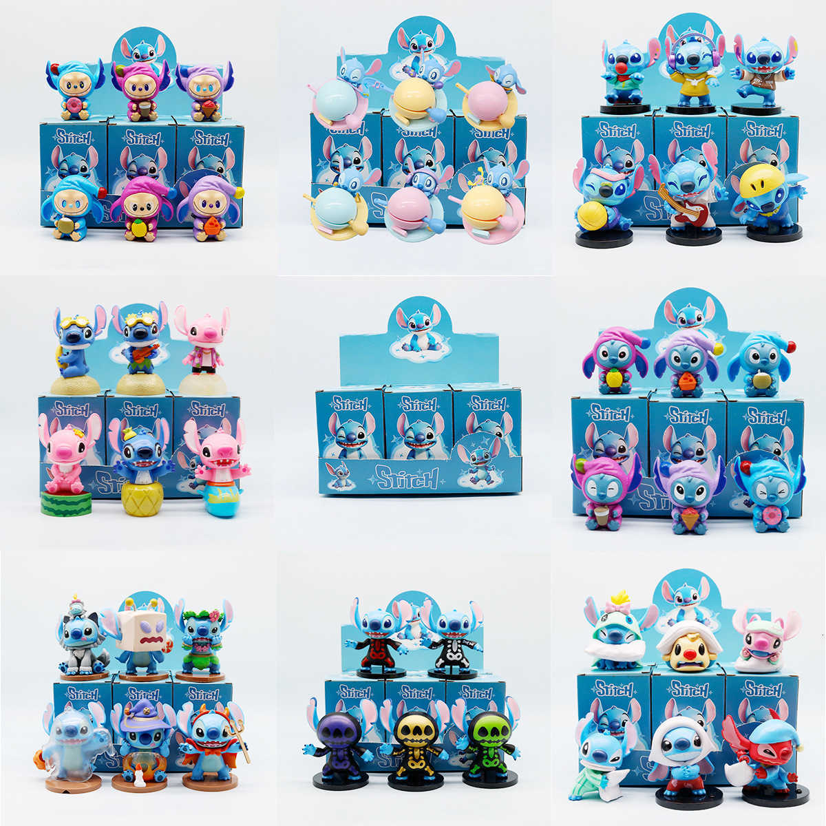 Disney Cosplay Starship Baby Sticker Doll, Funny Sticker Character Model Figurine, Blind Box for Desktop or Car Decoration