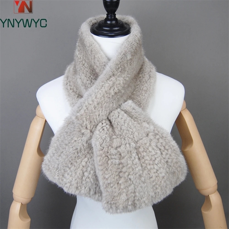 Fashion Women Winter Real Mink Fur Scarf Lady Warm Soft Genuine Mink Fur Scarf Shawl Fashion 100% Natural Mink Fur Scarfs 241113