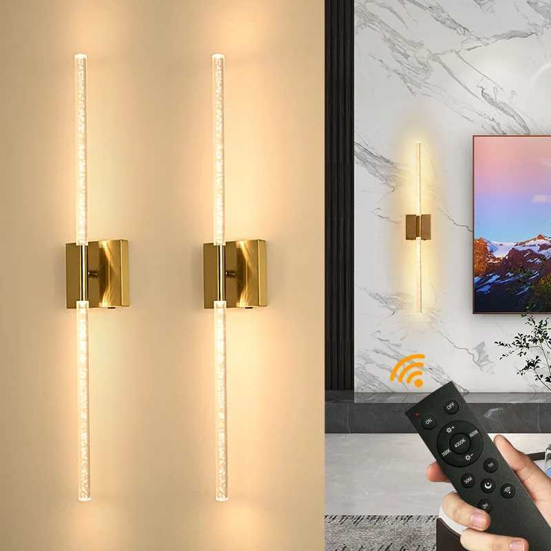 Modern Wall Lamp Wireless Remote 3 Light Modes 10000mAh USB Rechargeable No Wiring Needed Rotatable for Bedroom Corridor C251124