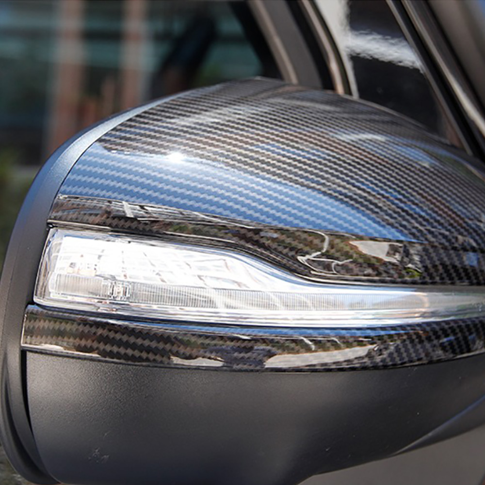 Car Carbon Fiber Side Rearview Mirror Cover Wing Mirror Cap Decoration for Mercedes Benz G Class W464 G63 AMG 2019-2025 GLE W167 GLS X167 450 53 63 Ex