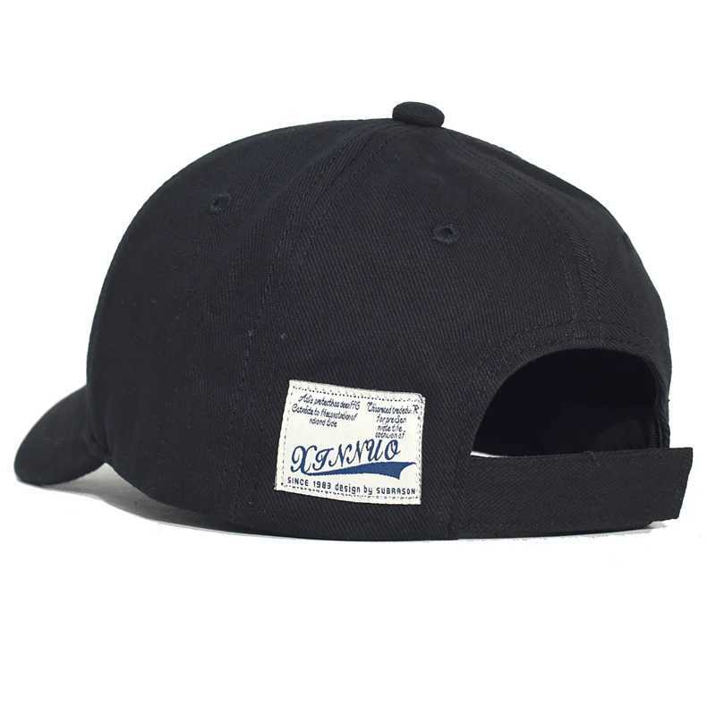 Short Brim Cotton Baseball Cap Men Women Casual Vintage Dad Hat Adjustable Trucker Style Low Profile Caps Nylon Fastener Tape Z251029
