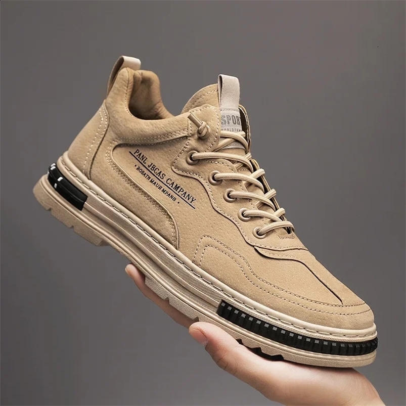 Mens Shoes Casual Summer Sneakers Outdoor Platform Hiking Fashion Leather Loafers Tennis Ankle Boots Flat Trainers 240909