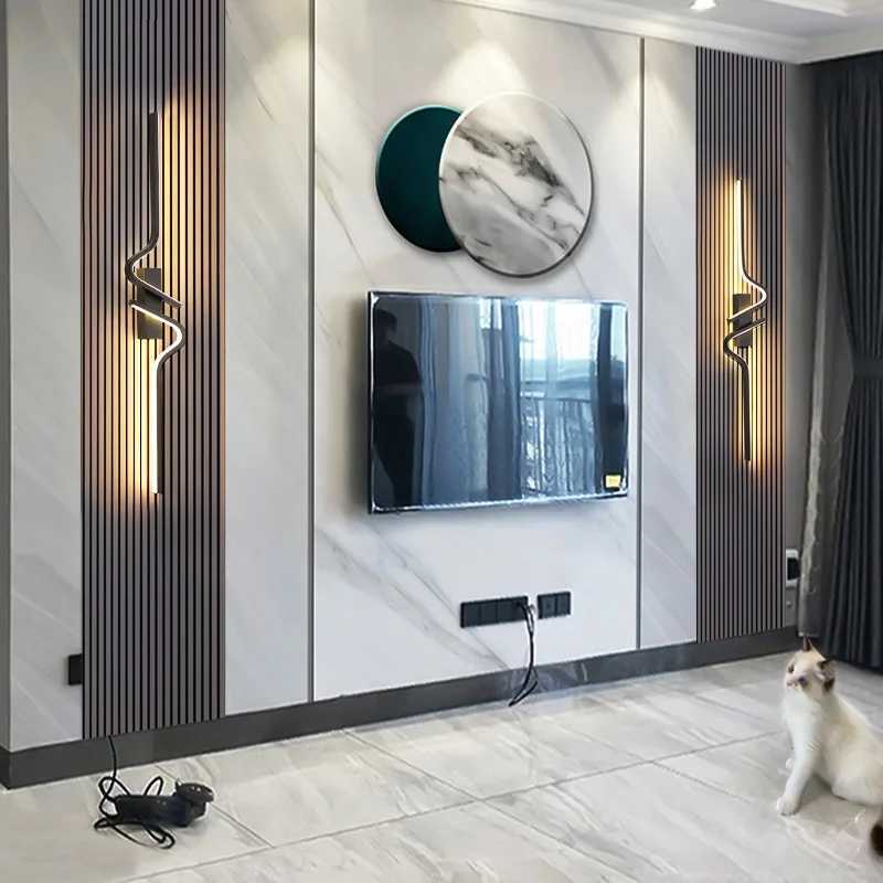 Modern Led Wall Lamp Minimalist Bedroom Bedside Wall Sconce Led Lights for Living Room TV Sofa Home Decor Background Wall Lamp C251124