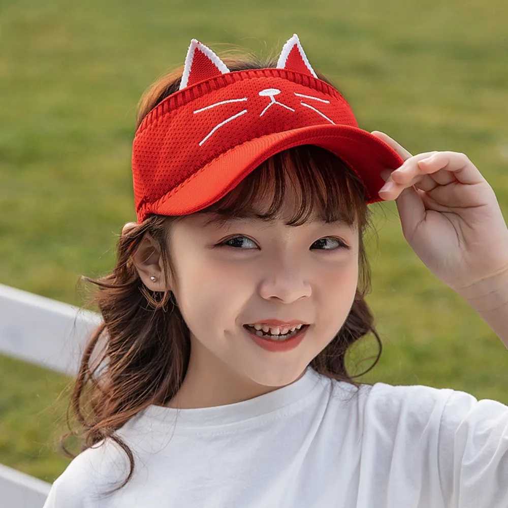 Fashion Summer Children Baseball Cap Cartoon Elastic Empty Top Hat Cotton Large Brim Baby Sun Hat Four Seasons Z251029
