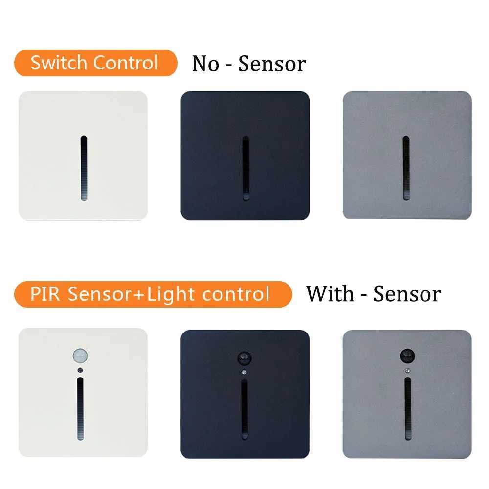 Night Led Wall Lamp PIR Motion Sensor Stair Light 3W Slim Infrared Human Body Induction StepCorridorLadderStaircase Lighting C251124