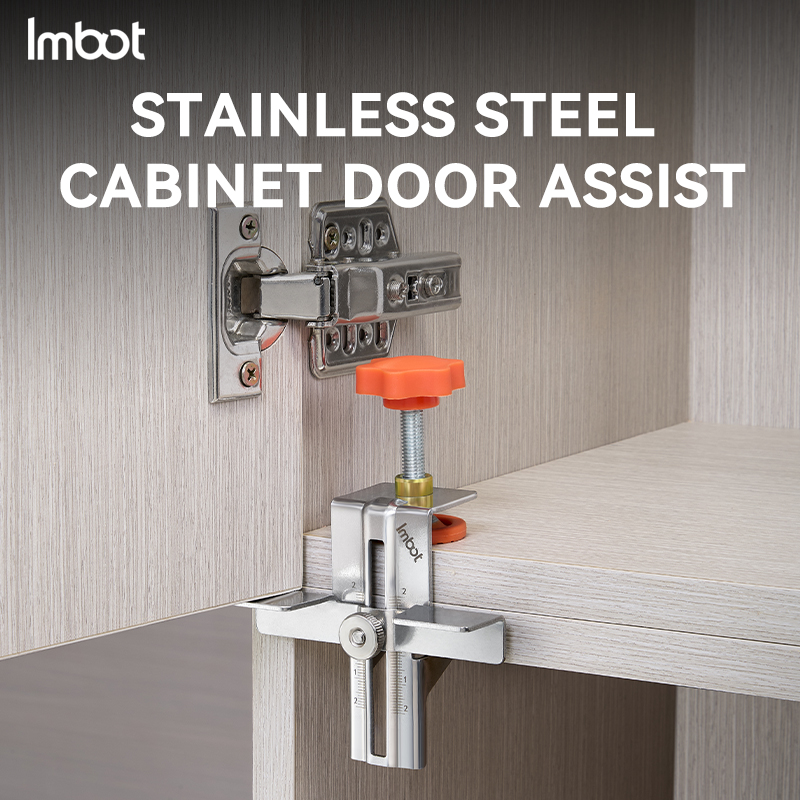 Cabinet Door Installation Jig Kit Adjustable Steel Tool for Woodworking Home Projects