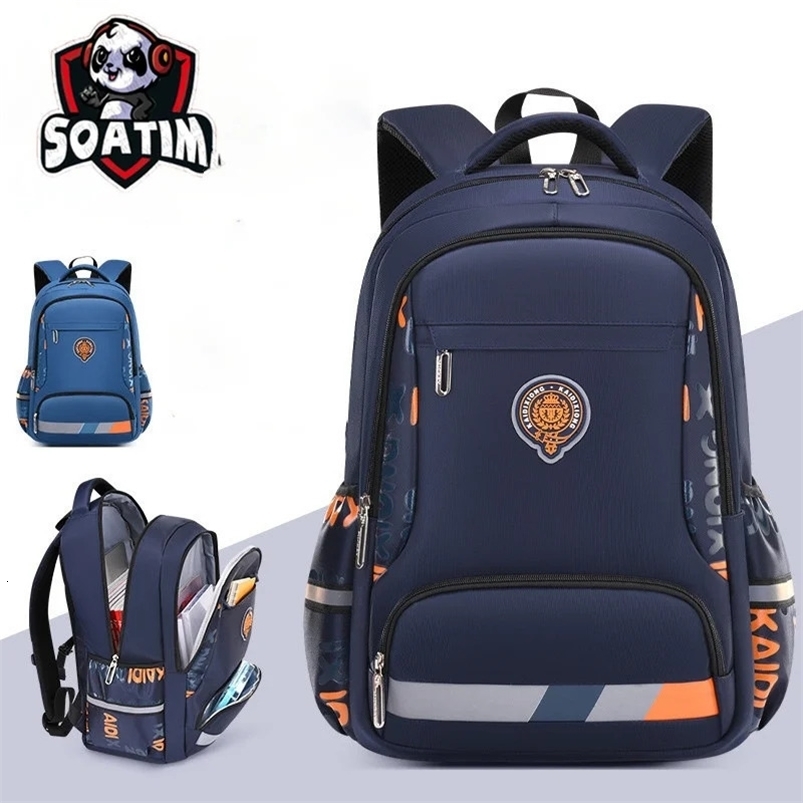 Waterproof Children School Bags For Boys Kids Backpack Primary Orthopedic School Backpack Schoolbag Book Bag Mochila Infantil 240712