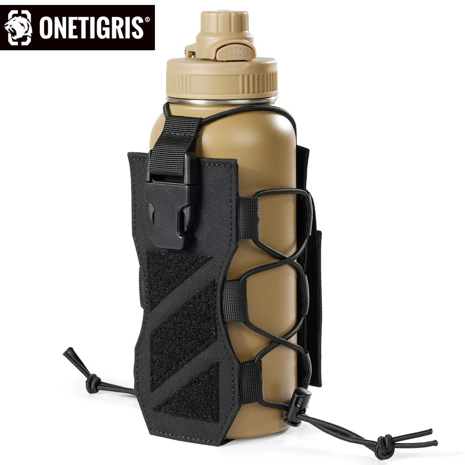 ONETIGRIS MOLLE Water Bottle Holder 32oz Tactical Water Bottle Pouch Adjustable Water Bottle Holster Kettle Pouch Belt Bottle J250923