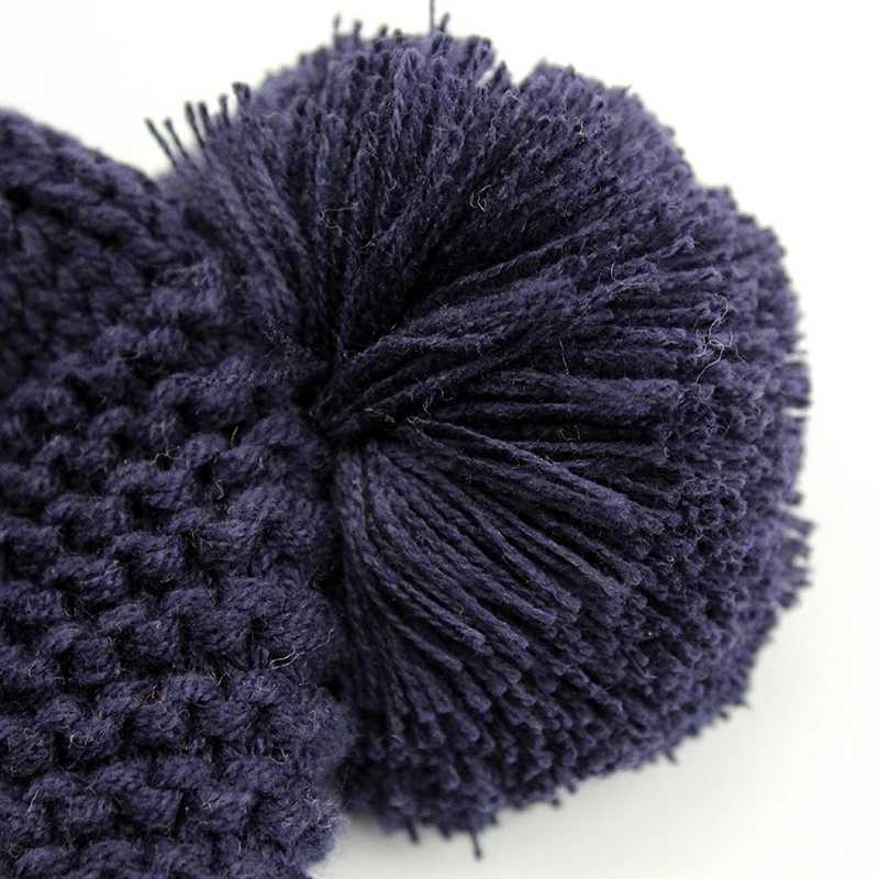 Winter Baby Stuff Hat for Boy Girls Accessories Knited Cap Kids Hat Fleece Warm Gloves Thick Winter Ear Kids Hat Baby Bonnet Z251029