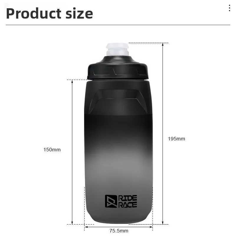 Large Capacity 620ML PP5 Bicycle Water Bottle Lightweight Leak Proof Sports Squeeze Mug Outdoor Cycling Camping Bike Equipment J250923