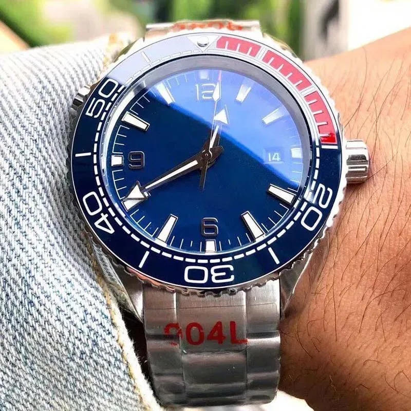 U1 Top AAA Ceramaic Bezel 600m Sea Men Mens chronograph Watch Luminous Relogio Luxury Sports Ocean Automatic Watches Movement Mechanical Swiss Master 