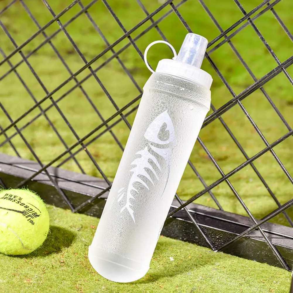 500ml Foldable Silicone Soft Flask Collapsible Water Bottle TPU Free for Outdoor Sport Running Hiking Hydration Pack J250923