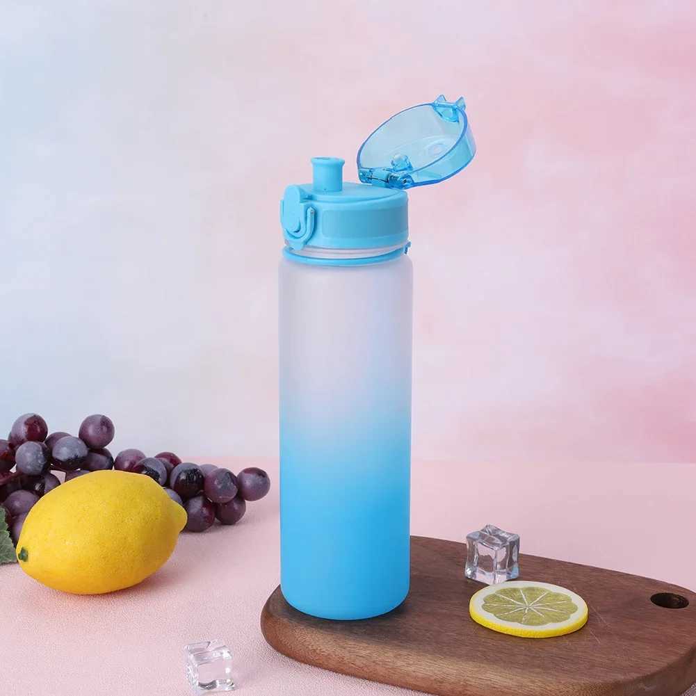 5001000ML Water Bottle Sport Frosted Water Bottle Outdoor Leak Proof Portable Drinking Cup with Handle for Outdoor Gym Sports J250923