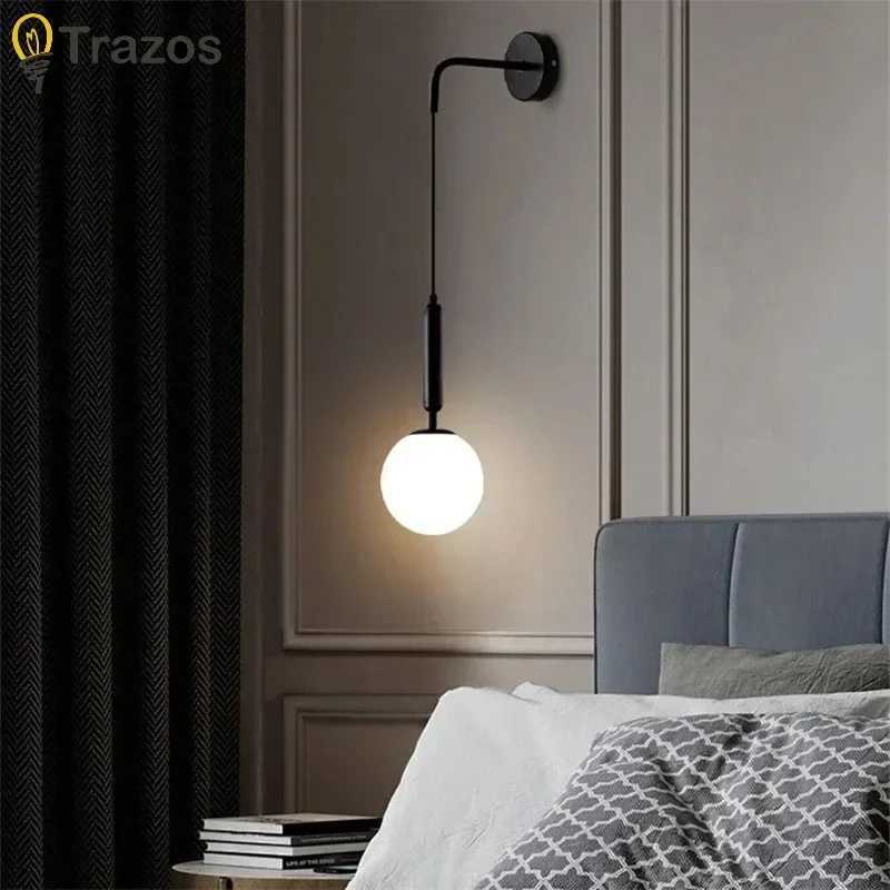 Modern Simple Aluminum Acrylic Wall Lamp Nordic Creative LED Luxury Living Room Bedroom Bedside Wall Lamp Lighting C251124