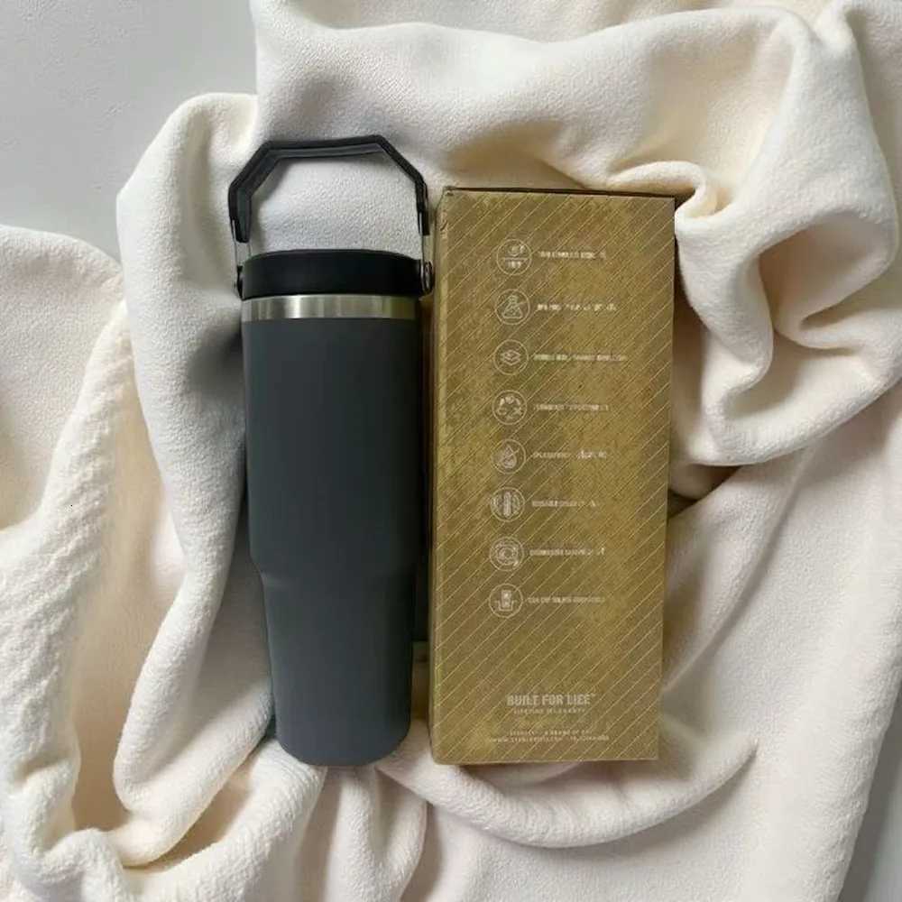 Double Wall Insulated Coffee Tumbler 30oz 887ml Spill Proof Lid Sweatproof Durable Metal Cup for Construction Work D250922