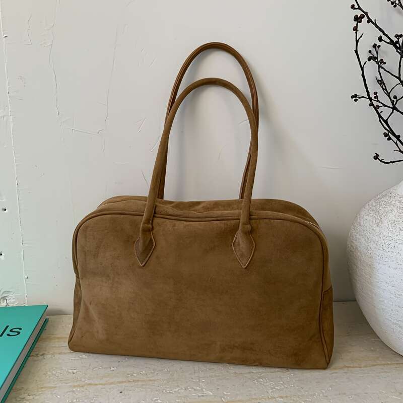 Designer Women Shoulder Bag Large Capacity with Laptop 15.6-inch Pocket, Synthetic Leather Gold Hardware, Elegant Durable Burgundy Brown Black