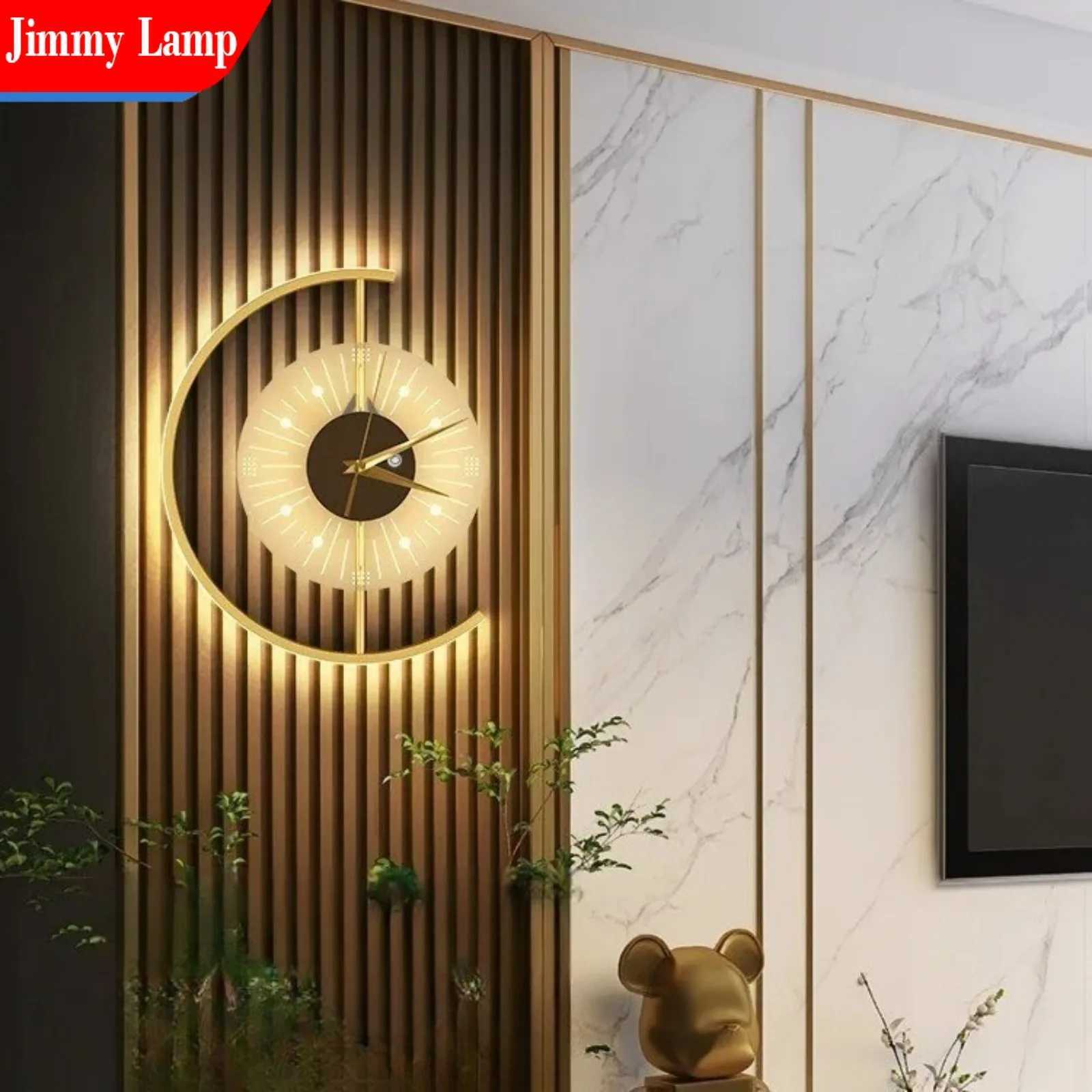 Jimmy Modern LED Clock Watch Wall Lamp for Bedroom Living Dining Room Aisle Porch Home Indoor Lighting Sconce Decor Fixture C251124