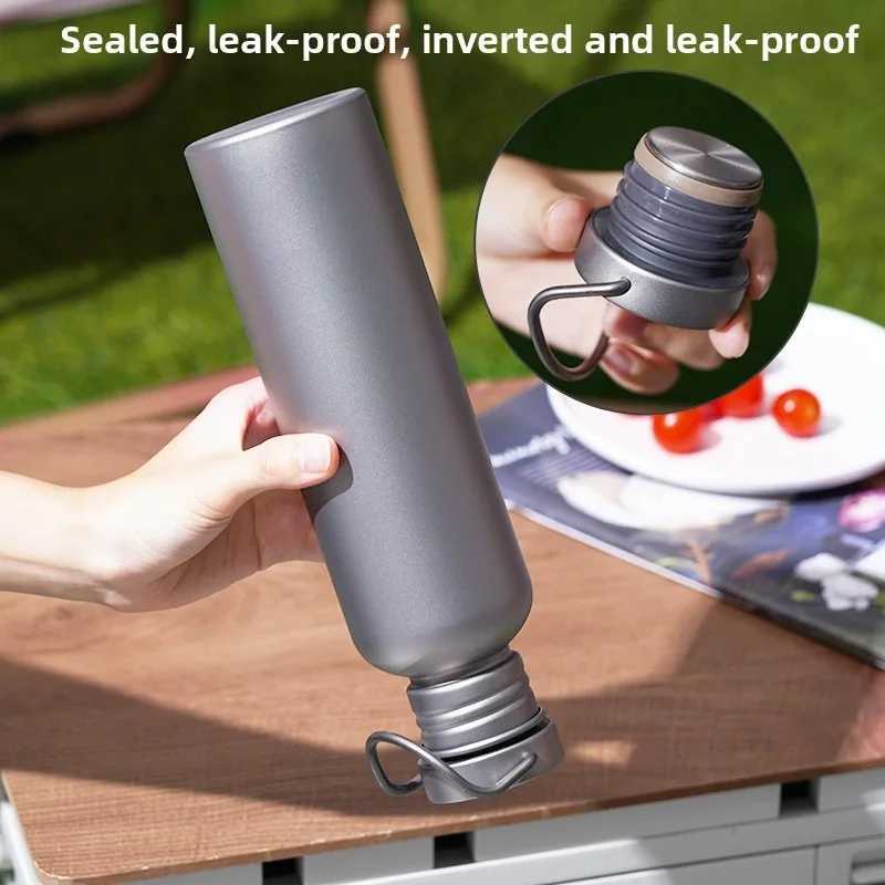 Pure Titanium Cycling Outdoor Sports Kettle Single Layer Camping Lightweight Portable Mountaineering Kettle J250923