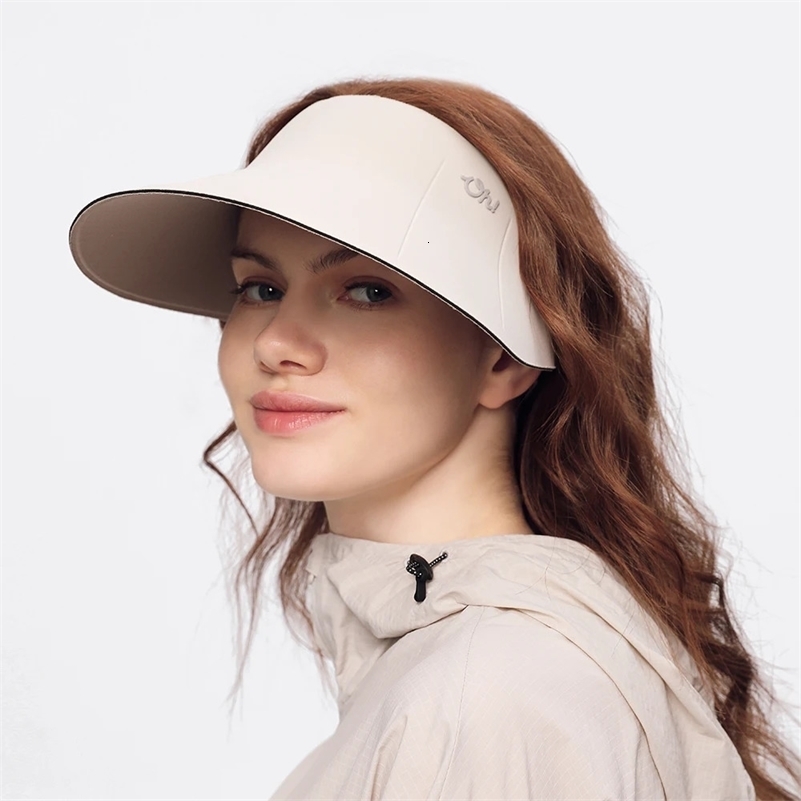 OhSunny UV Protection Cap Sun Visor Fashion Soft Breathable Sunhats Women Men Outdoor Empty Top Baseball Caps 240712