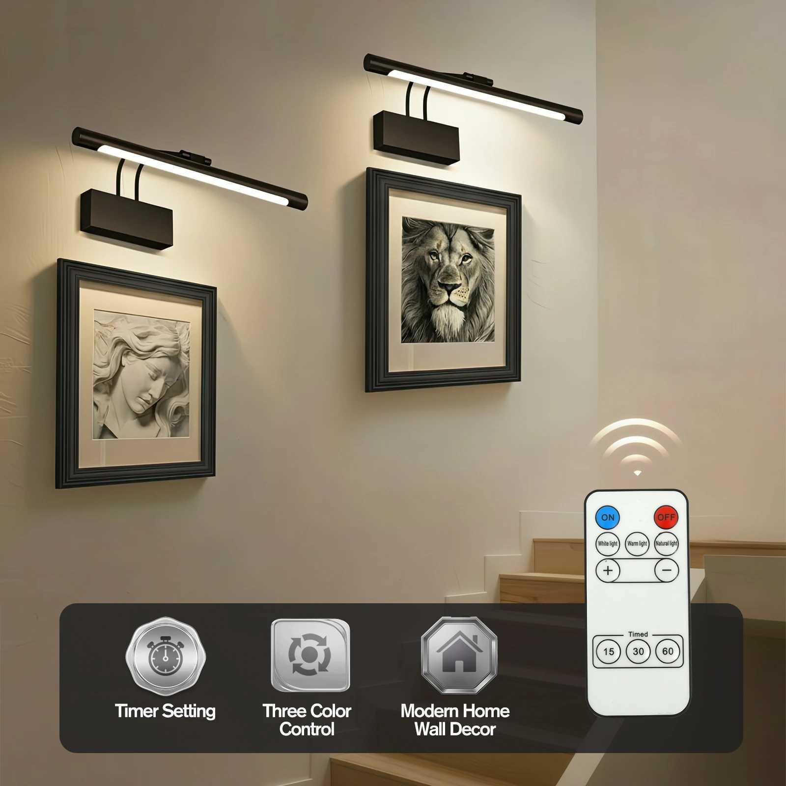 LED Wall Light Indoor 8W 12W Modern Wall Sconce Light AC90260V Bathroom Lighting over Mirror Black Silver 50cm Wall Sconce C251124