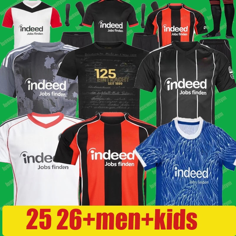 24 25 26 MARMOUSH TRIKOT BORRE 125 JAHRE 2024 125th JAHRE Frankfurt Soccer Jerseys MARMOUSH M.GOTZE KNAUFF SKHIRI KOCH 125 year anniversary football kits