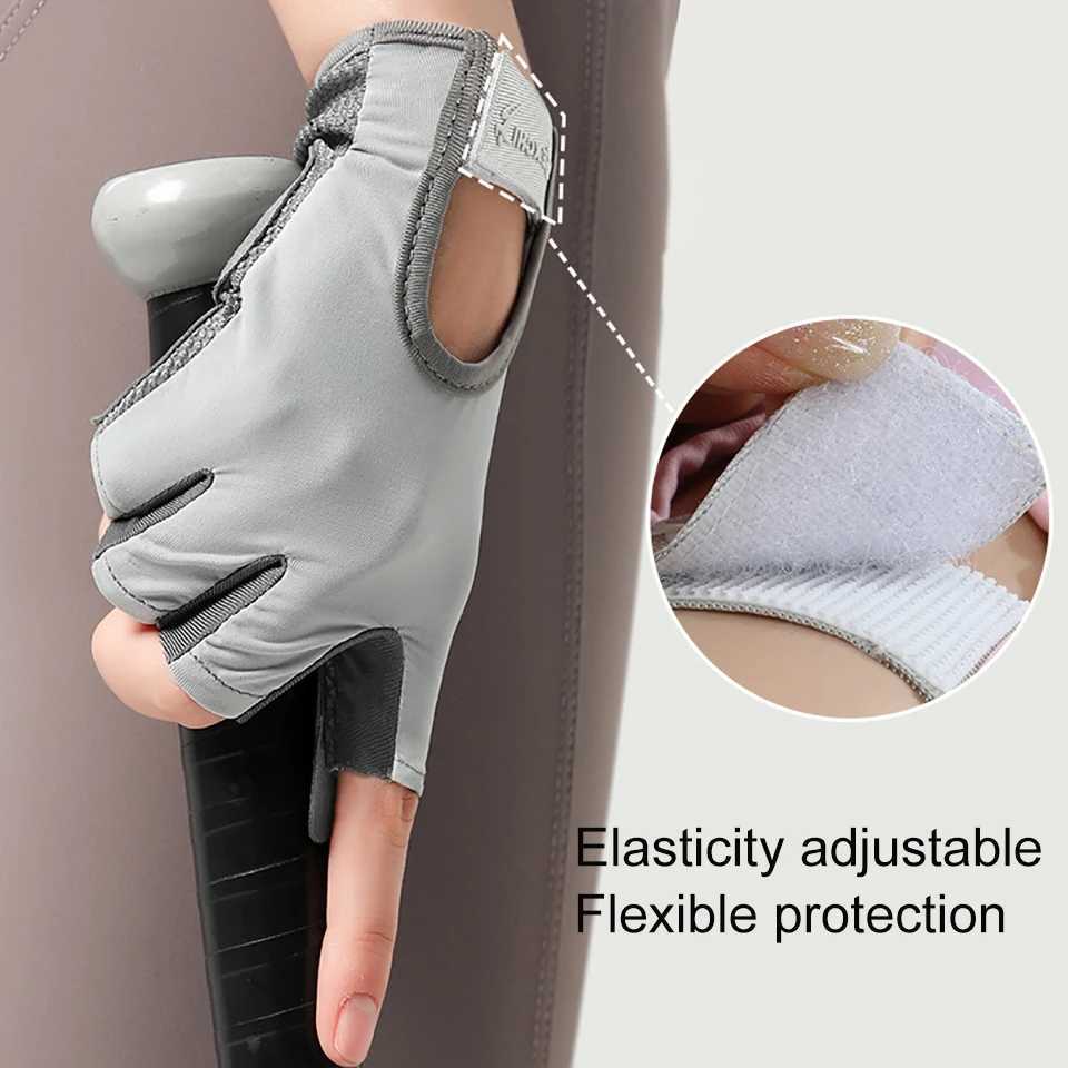 GOBYGO 1Pair HalfFinger Fitness Gloves Cycling Sports Weightlifting Workout Gloves Antislip Dumbbell Training Wrist Guard J250922